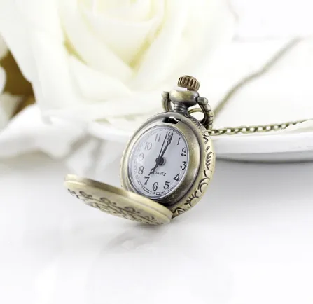 Bronze Antique Rose Pocket Watch