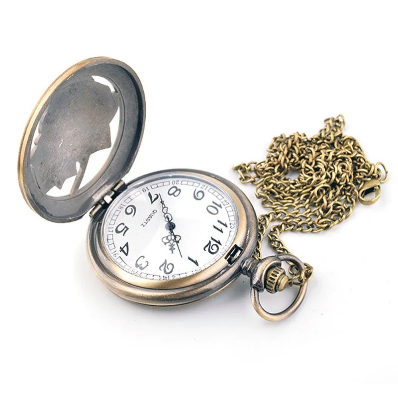 Bronze Antique Rose Pocket Watch