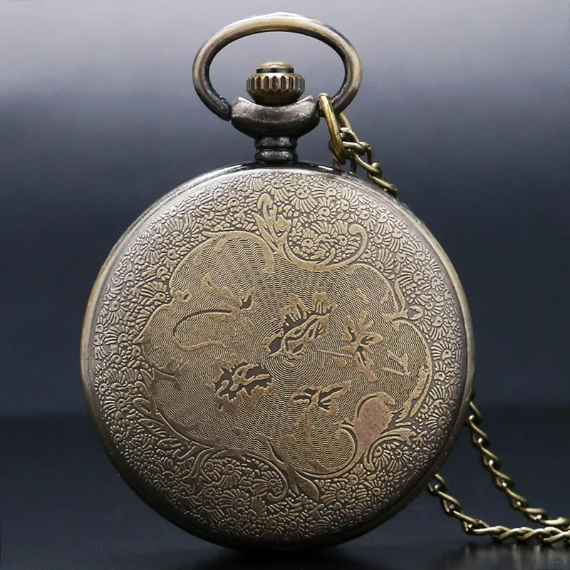 Bronze Antique Rose Pocket Watch