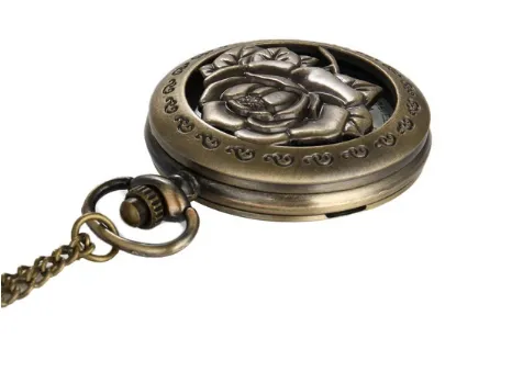 Bronze Antique Rose Pocket Watch