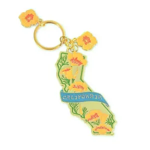 CALIFORNIA POPPY KEY CHAIN