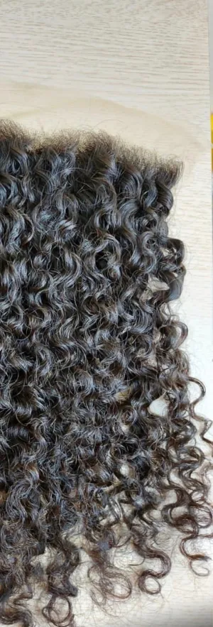 Cambodian curly lace closure 5x5
