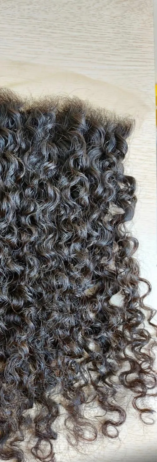 Cambodian curly lace closure 5x5