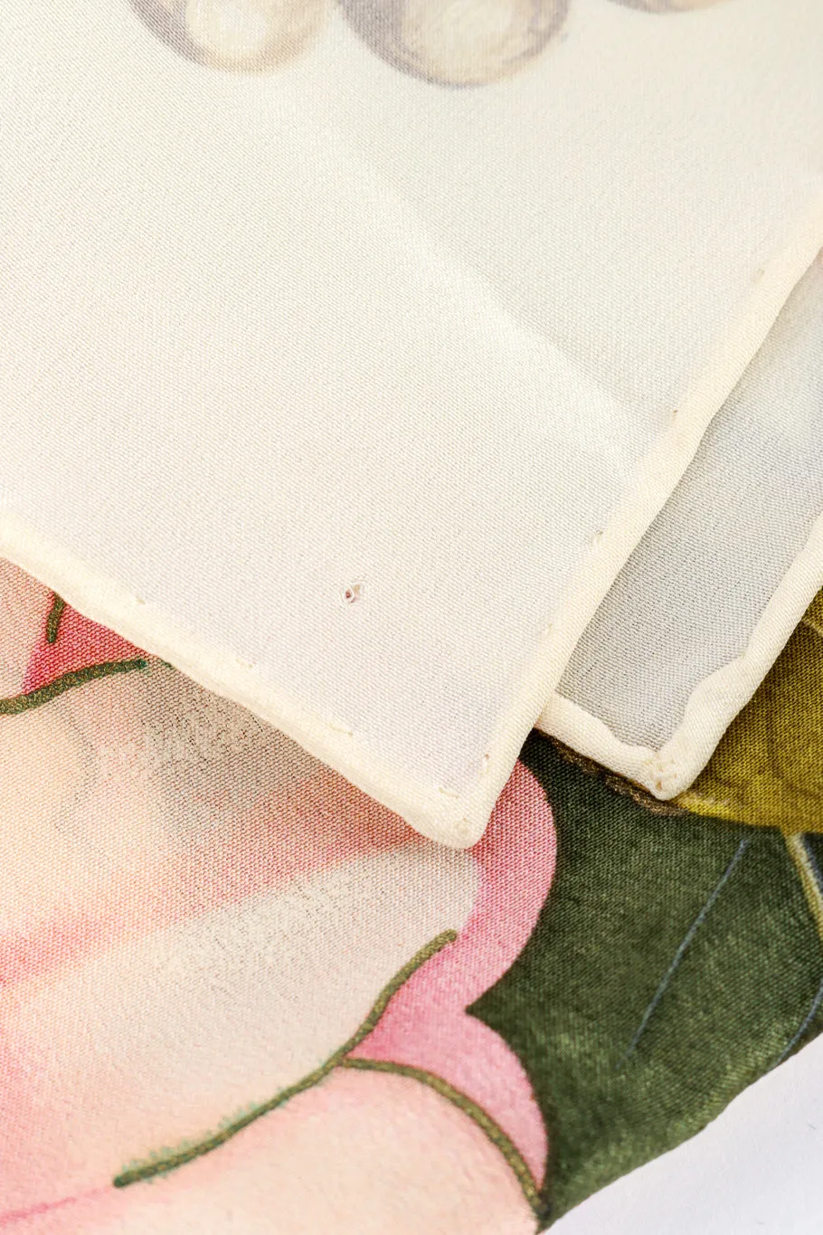 Camellia Floral Silk Scarf
