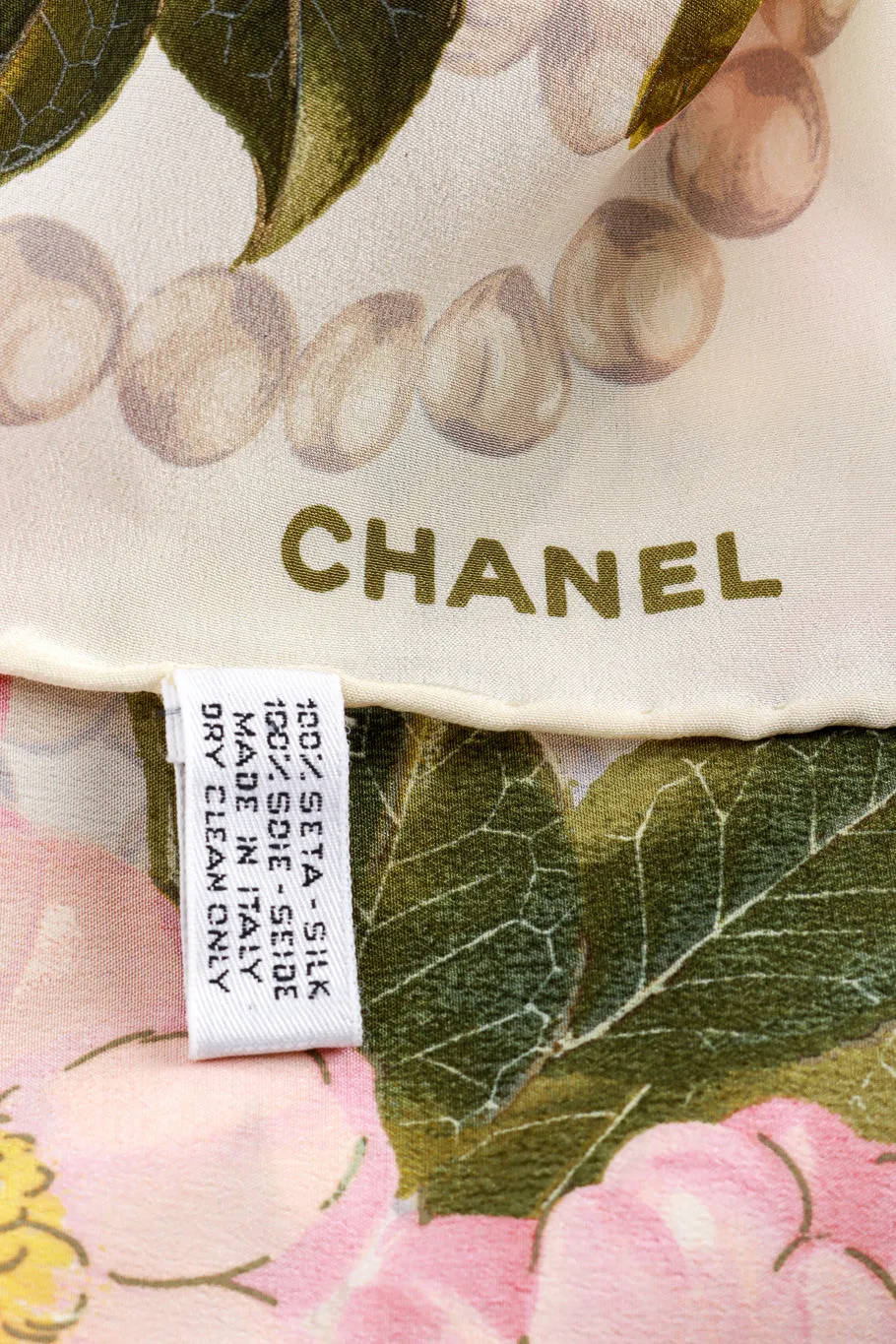 Camellia Floral Silk Scarf