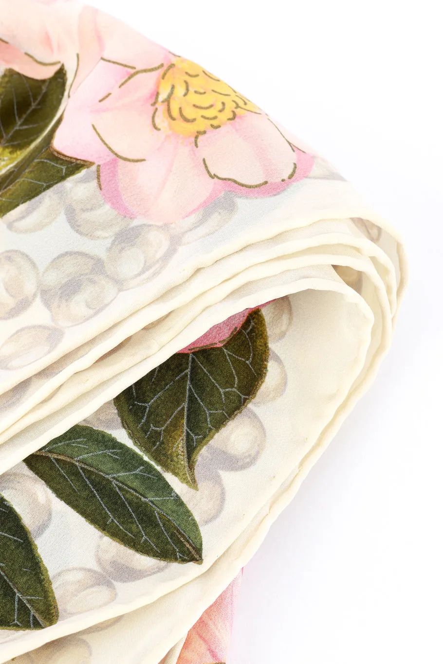 Camellia Floral Silk Scarf