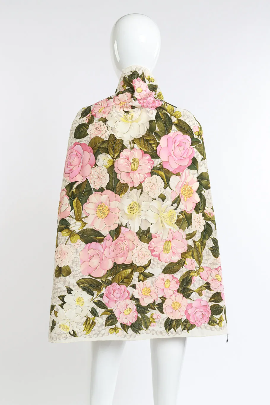 Camellia Floral Silk Scarf