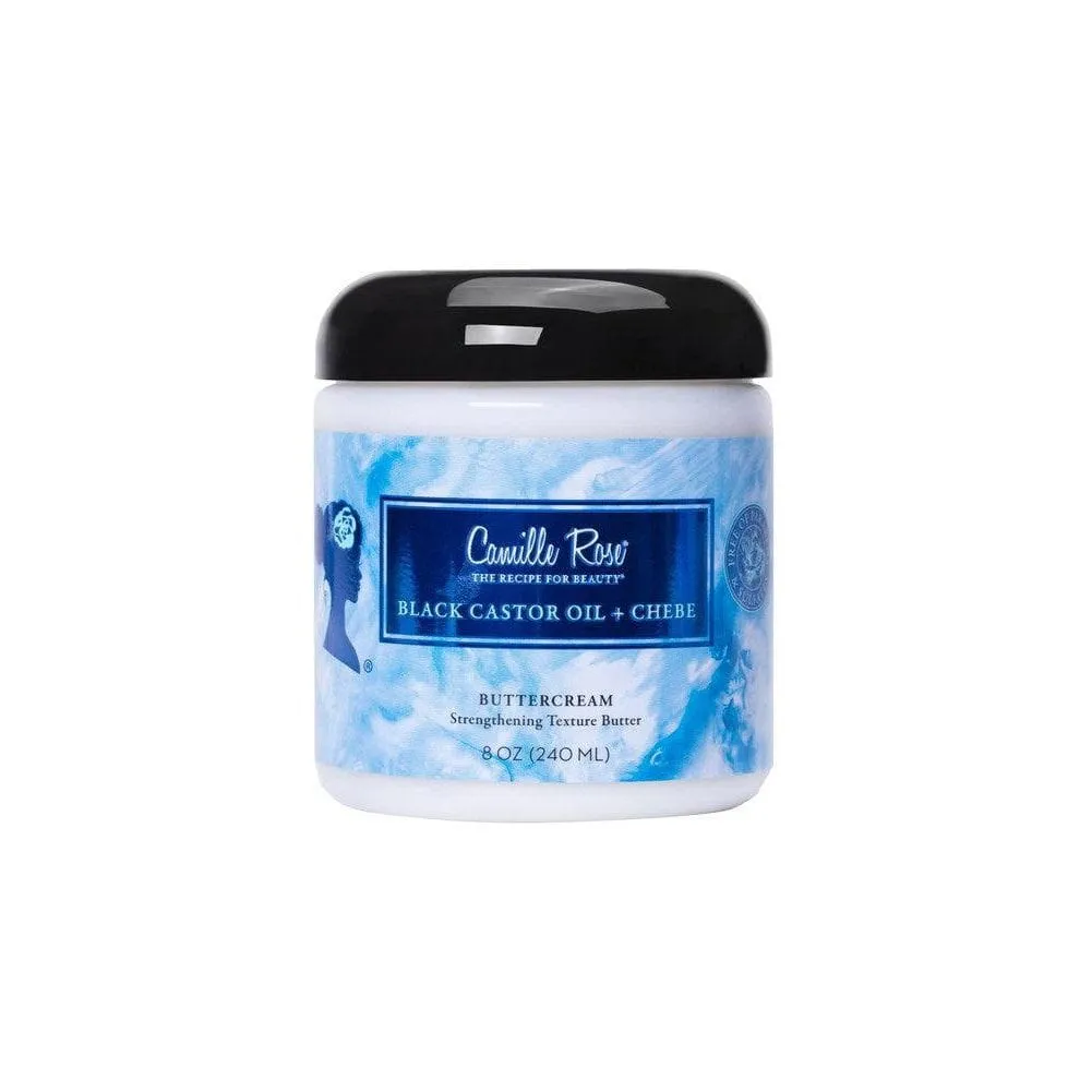 Camille Rose Black Castor Oil and Chebe Buttercream Strengthening Texture Butter 8oz