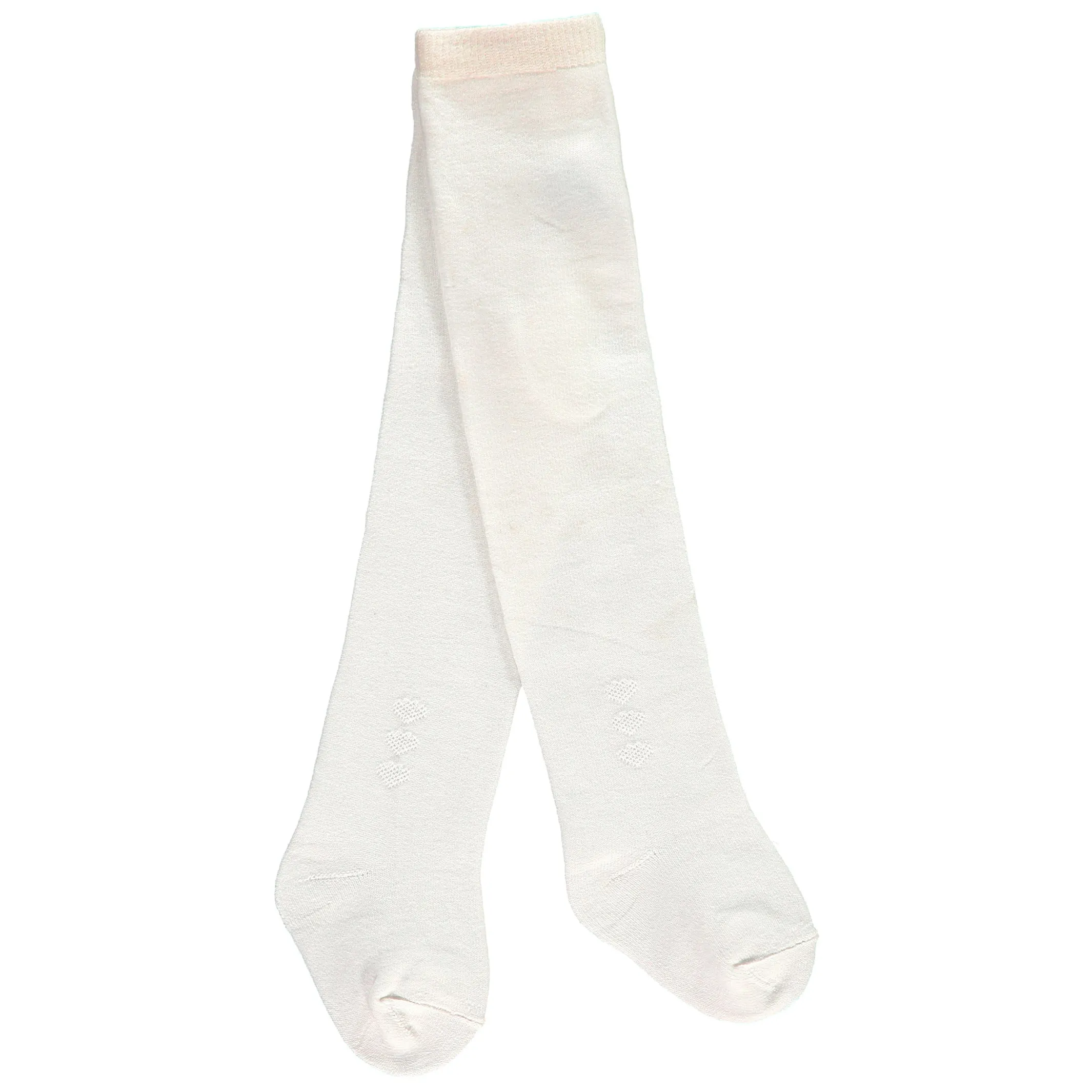 Celeste Ivory Dress with Flower Detail & Tights