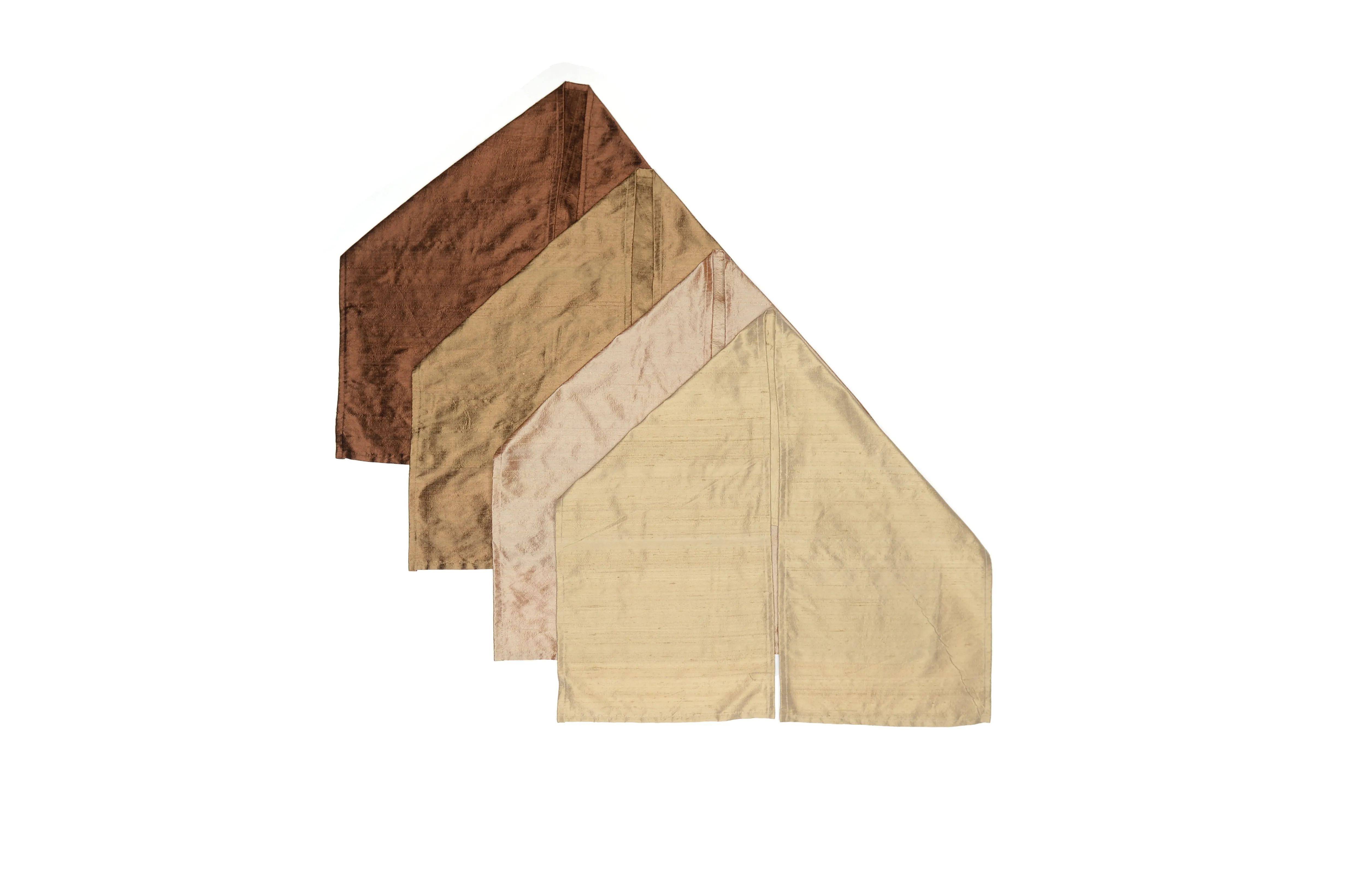 Chocolate Brown Nude Silk Scarf