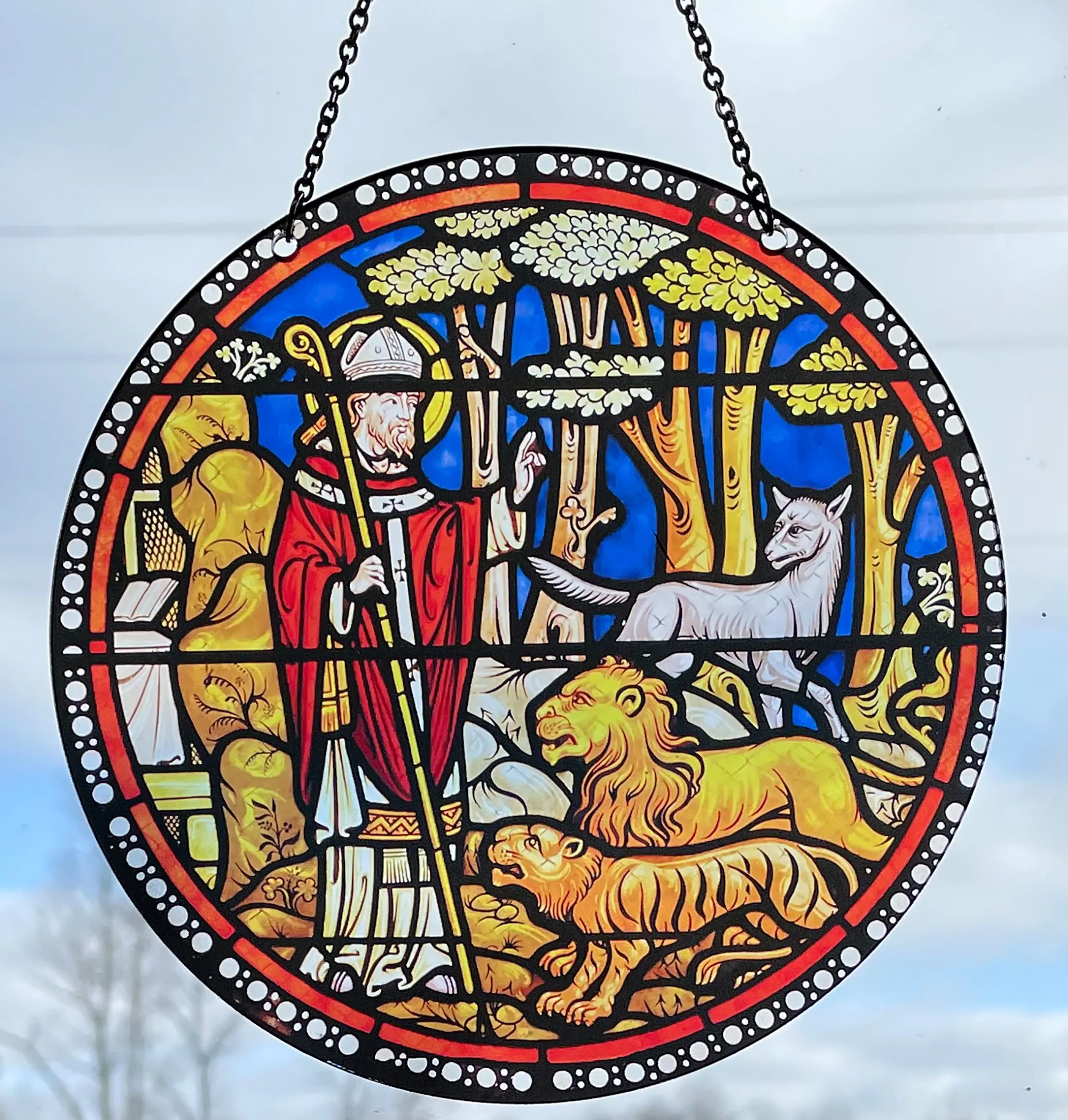 Church Acrylic Suncatcher with Chain #SC123 by d'ears
