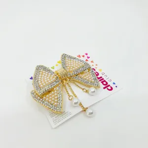 Claire's Ramadan Gold Hair Bows Clips & Grips