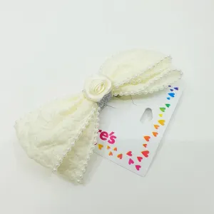 Claire's Ramadan White Hair Bows Clips & Grips
