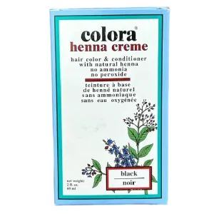 Colora Henna Creme Hair Color Black, 2 oz