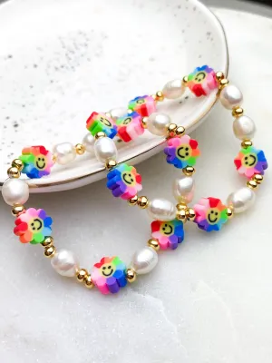 Colorful Flowers Bracelet