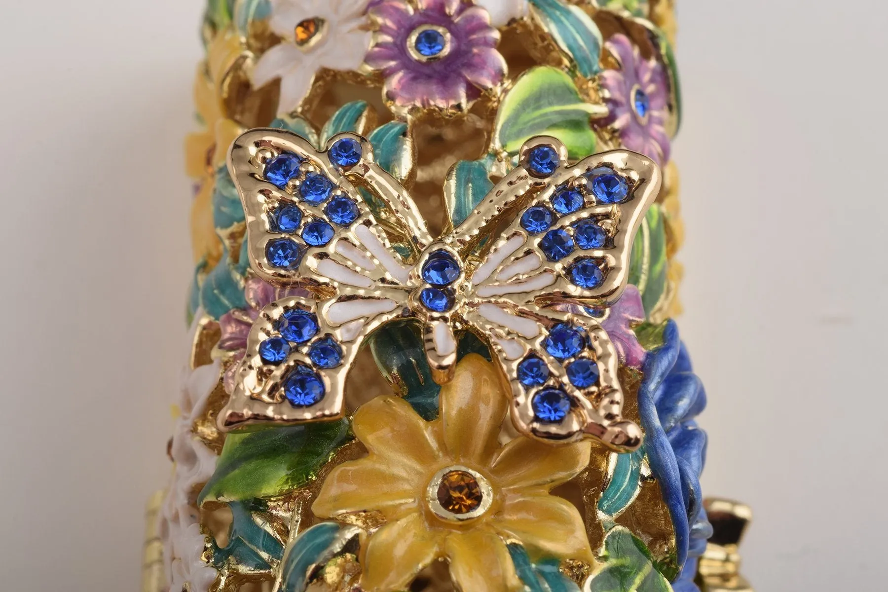 Colorful Flowers Trinket Box