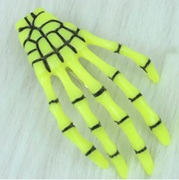 Colorful Skeleton Hand Hair Clips
