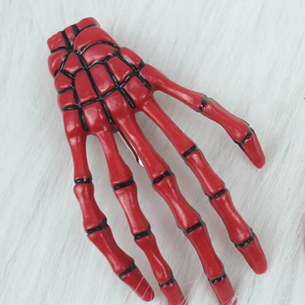 Colorful Skeleton Hand Hair Clips