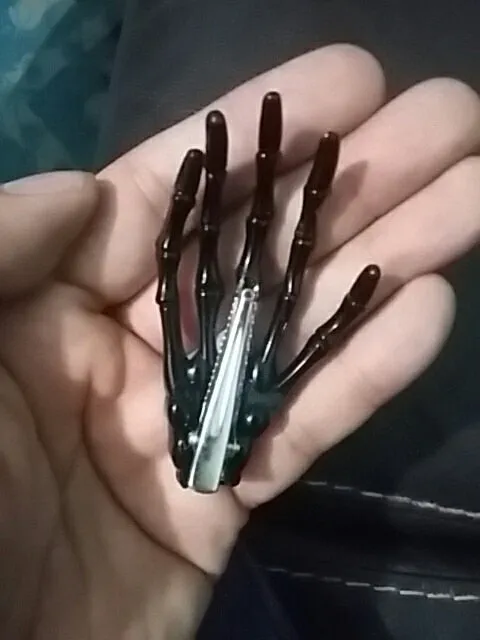 Colorful Skeleton Hand Hair Clips