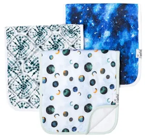 Copper Pearl Galaxy Premium Burp Cloth Set
