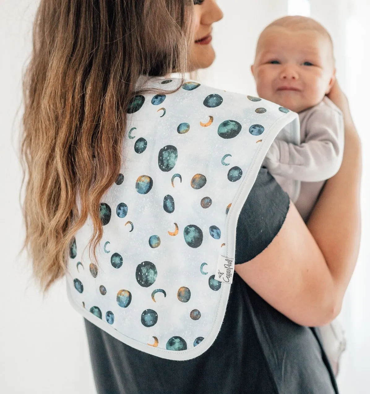 Copper Pearl Galaxy Premium Burp Cloth Set