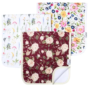 Copper Pearl Scarlet Premium Burp Cloth Set