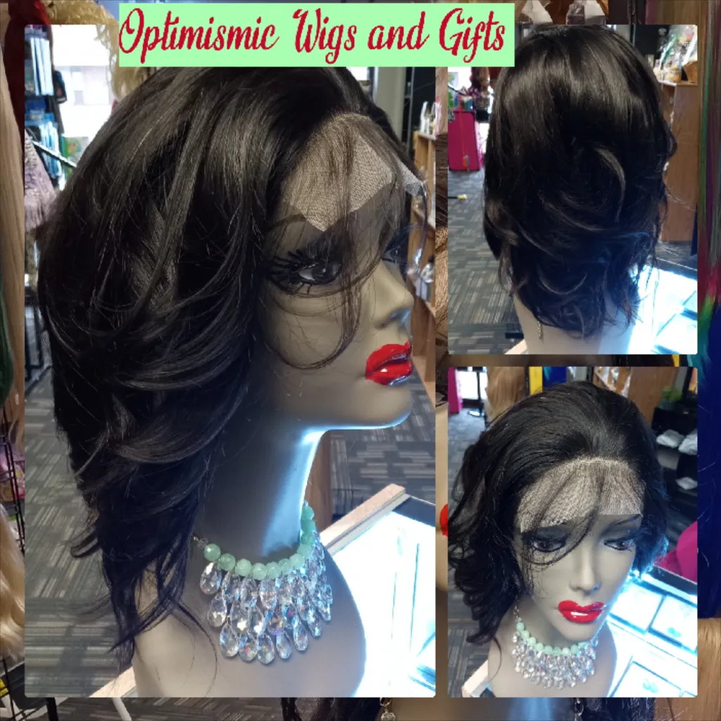 Countess 13x6 hd lace black 100% Human Hair Lace Front Wig $195 Optimismic Wigs and Gifts West St Paul