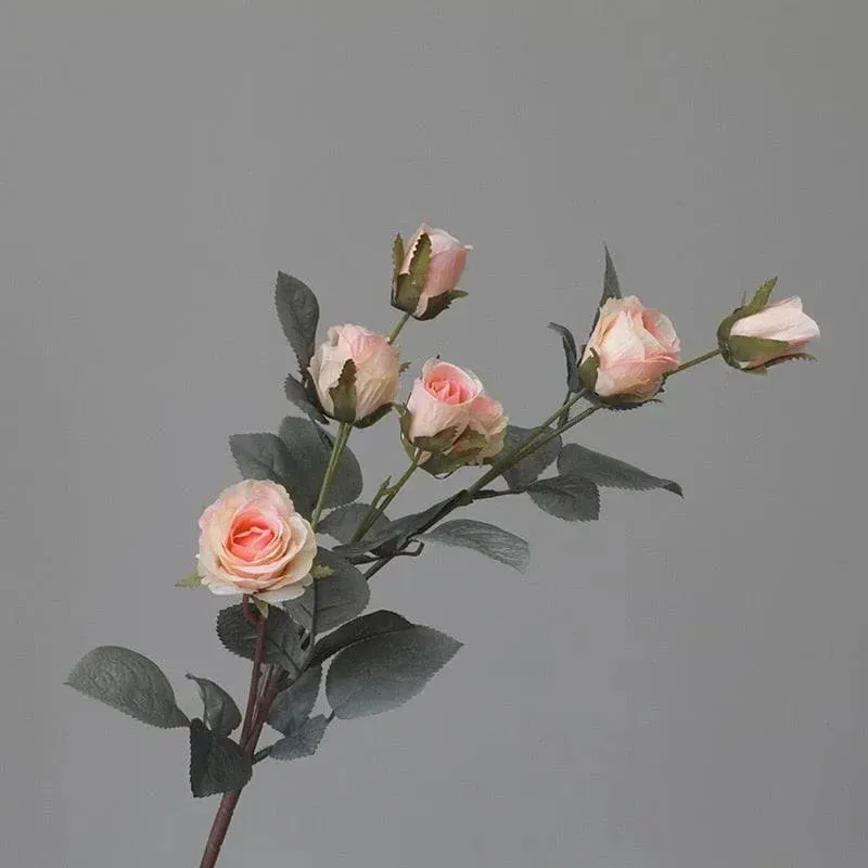 Country Blossoming Roses Stem - Pack of 2