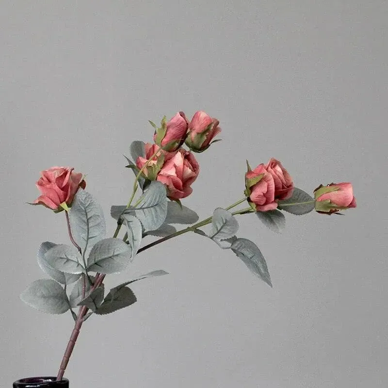 Country Blossoming Roses Stem - Pack of 2
