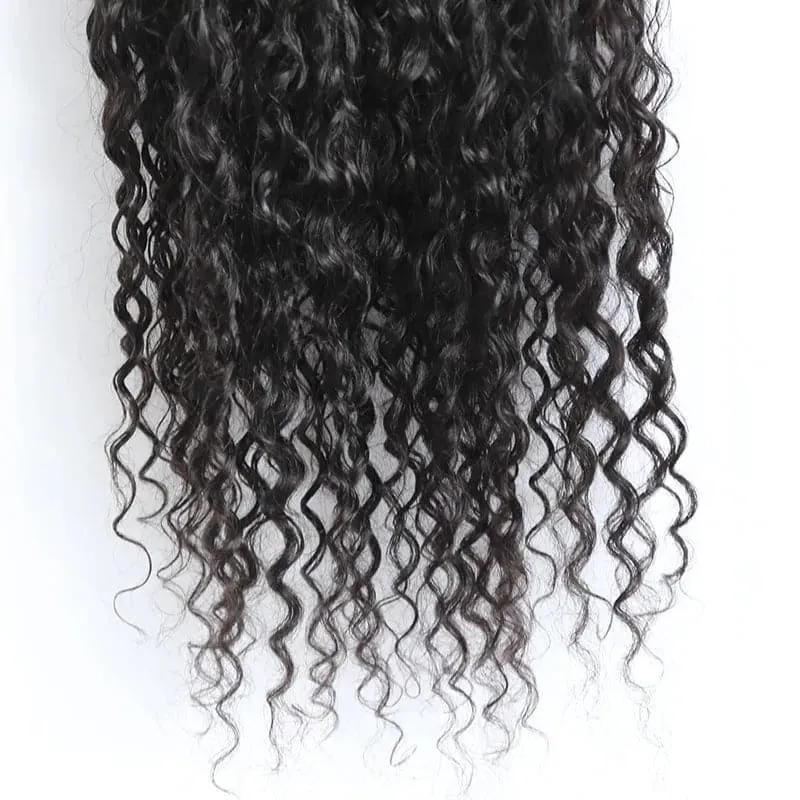 Crochet Boho Box Braids with Human Hair Curls