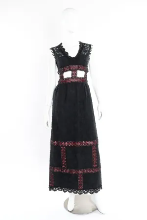 Crochet Lace Cage Cutout Dress