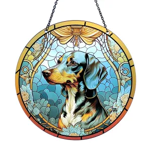 Dachshund Acrylic Suncatcher with Chain #SC124 by d'ears