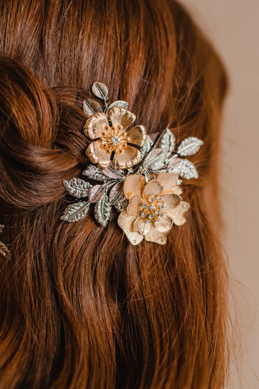 Dahlia Bouquet Hair Comb