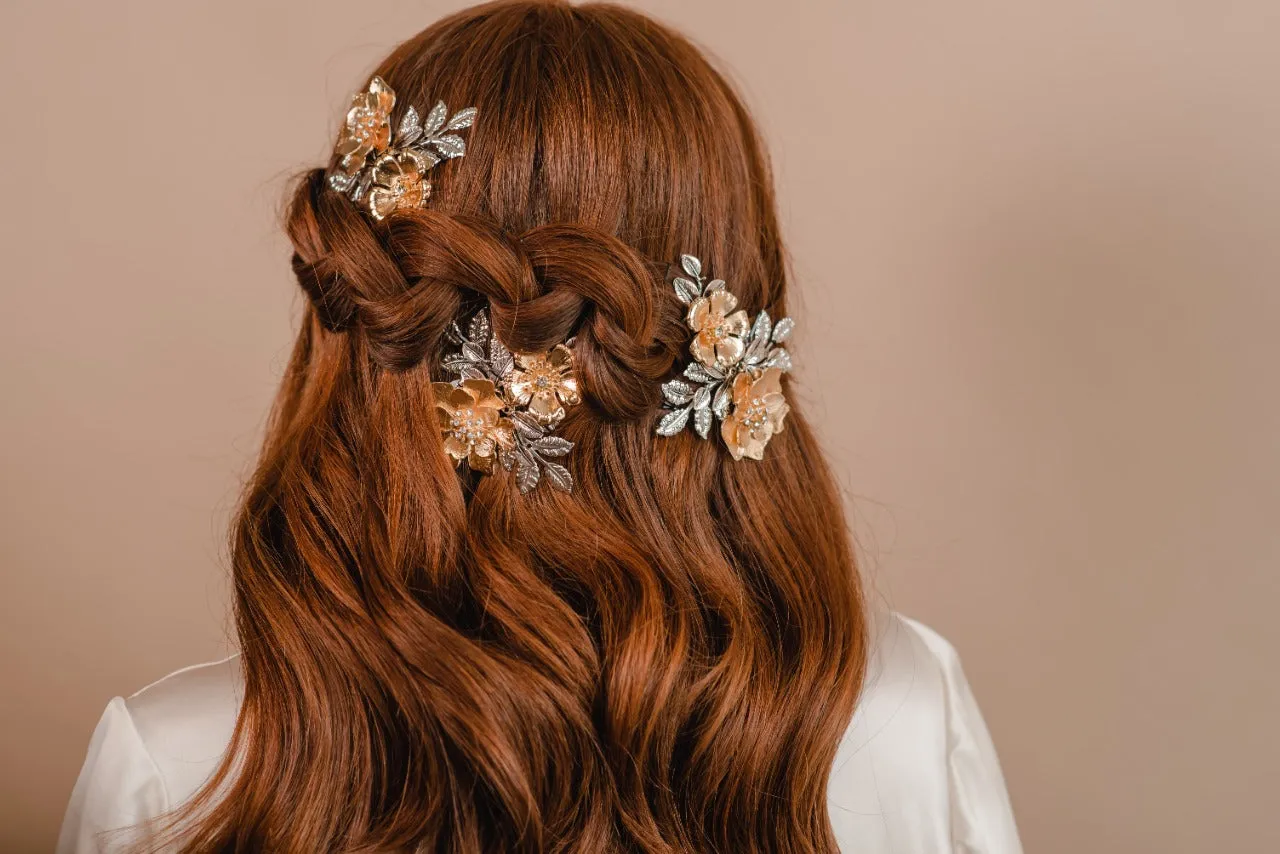 Dahlia Bouquet Hair Comb