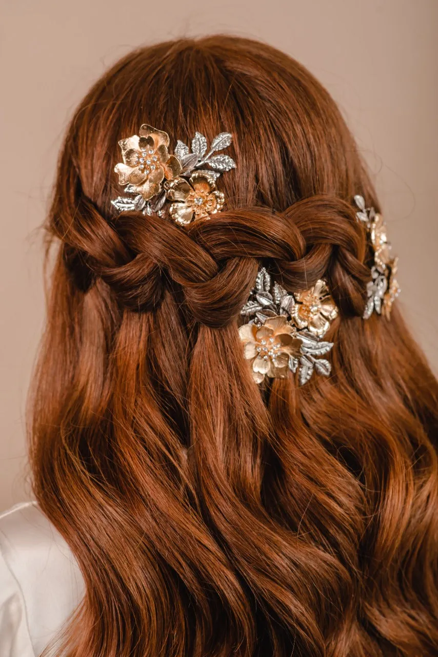 Dahlia Bouquet Hair Comb