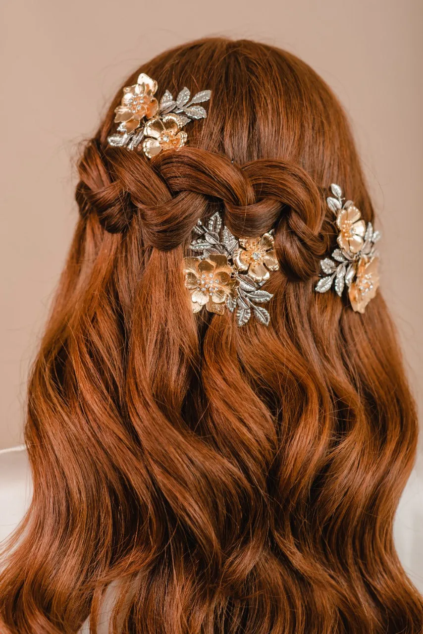 Dahlia Bouquet Hair Comb