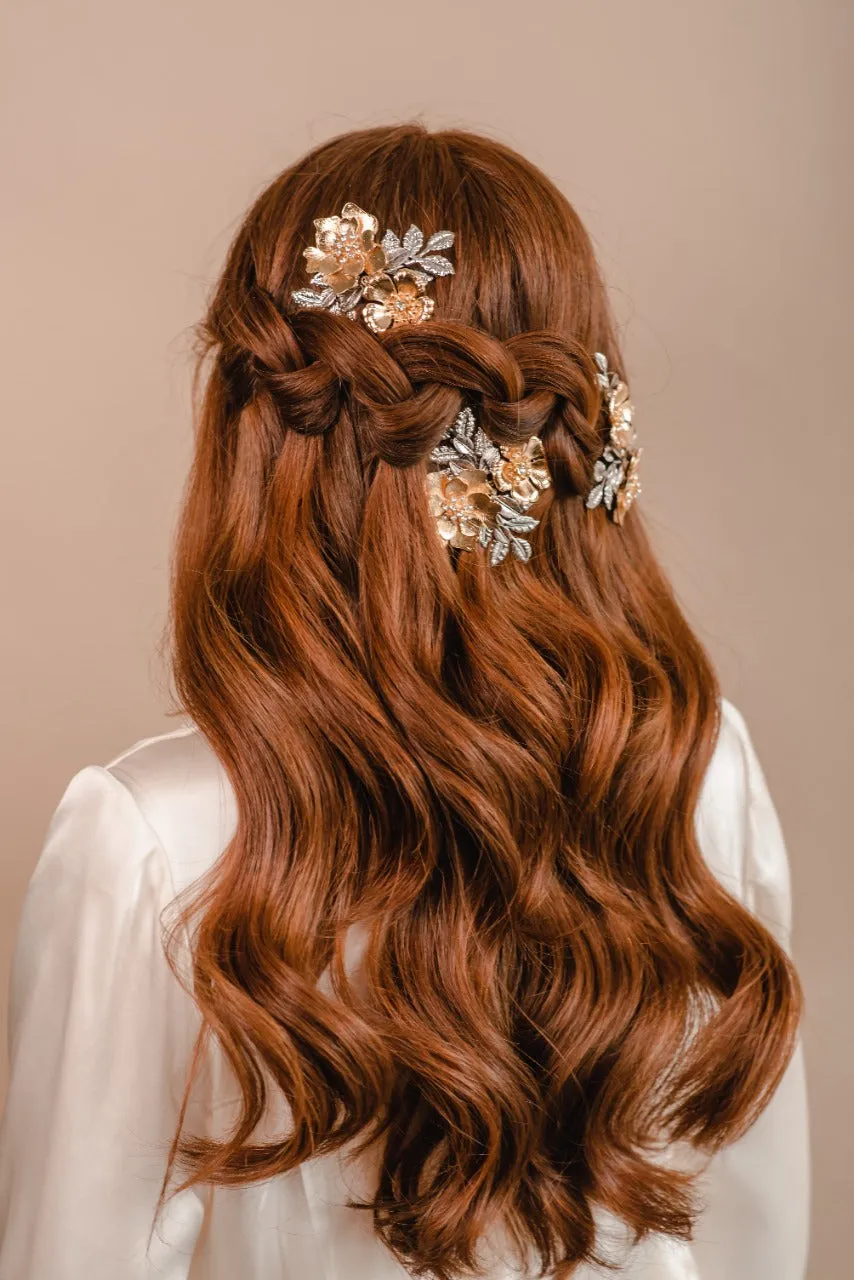 Dahlia Bouquet Hair Comb