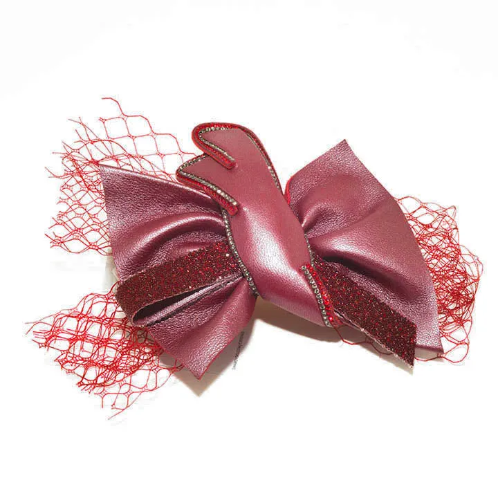 Daiquiri Crystal Red Hair Clip