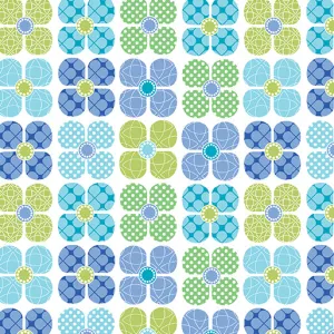 Daisy Up Flower Up Turquoise/Multi