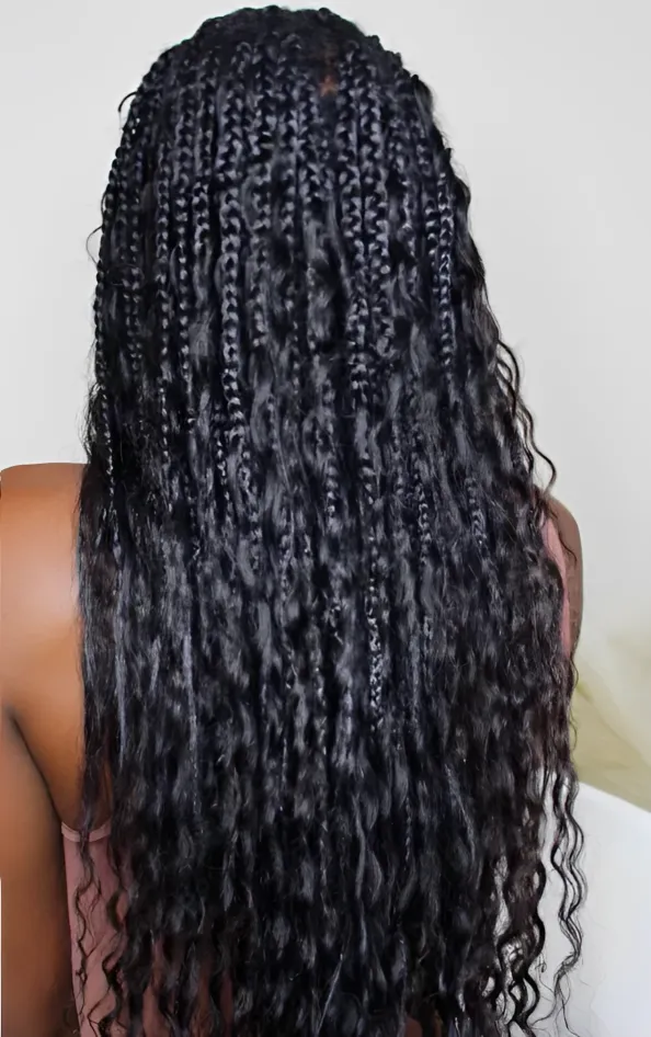 Deep Wave Bulk Hair Extensions for Braiding