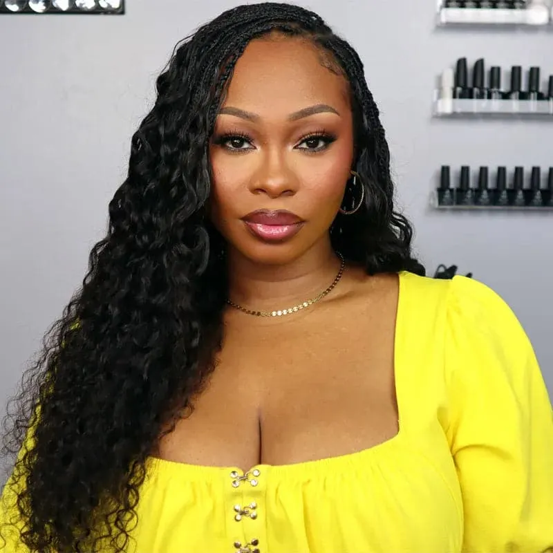 Deep Wave Bulk Hair Extensions for Braiding