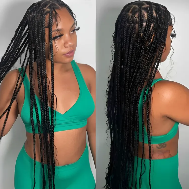 Deep Wave Bulk Hair Extensions for Braiding