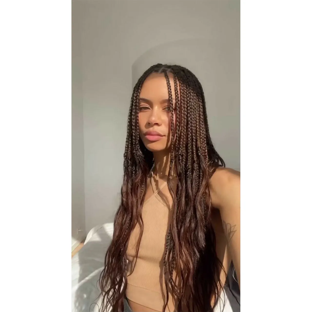 Double Drawn #4 Dark Brown Deep Wave Human Bulk Braiding Hair For Boho Braiding