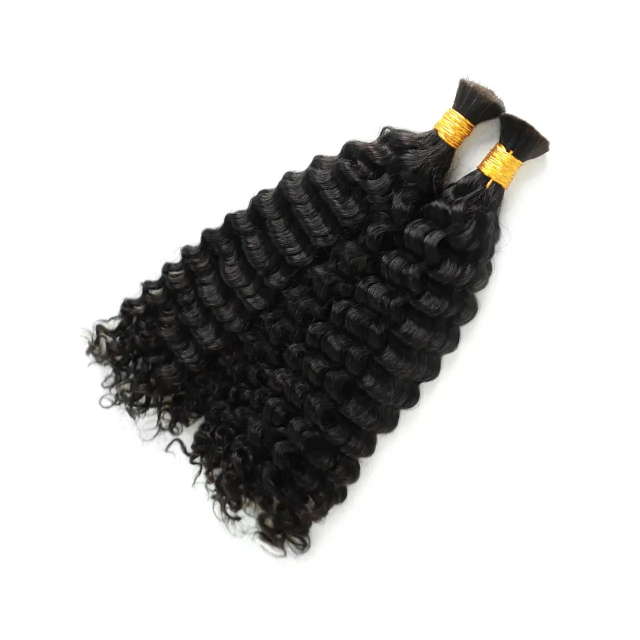 Double Drawn Burmese Curly Boho Braiding Human Hair