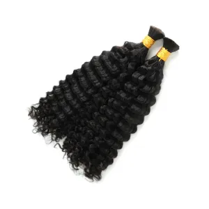 Double Drawn Burmese Curly Boho Braiding Human Hair