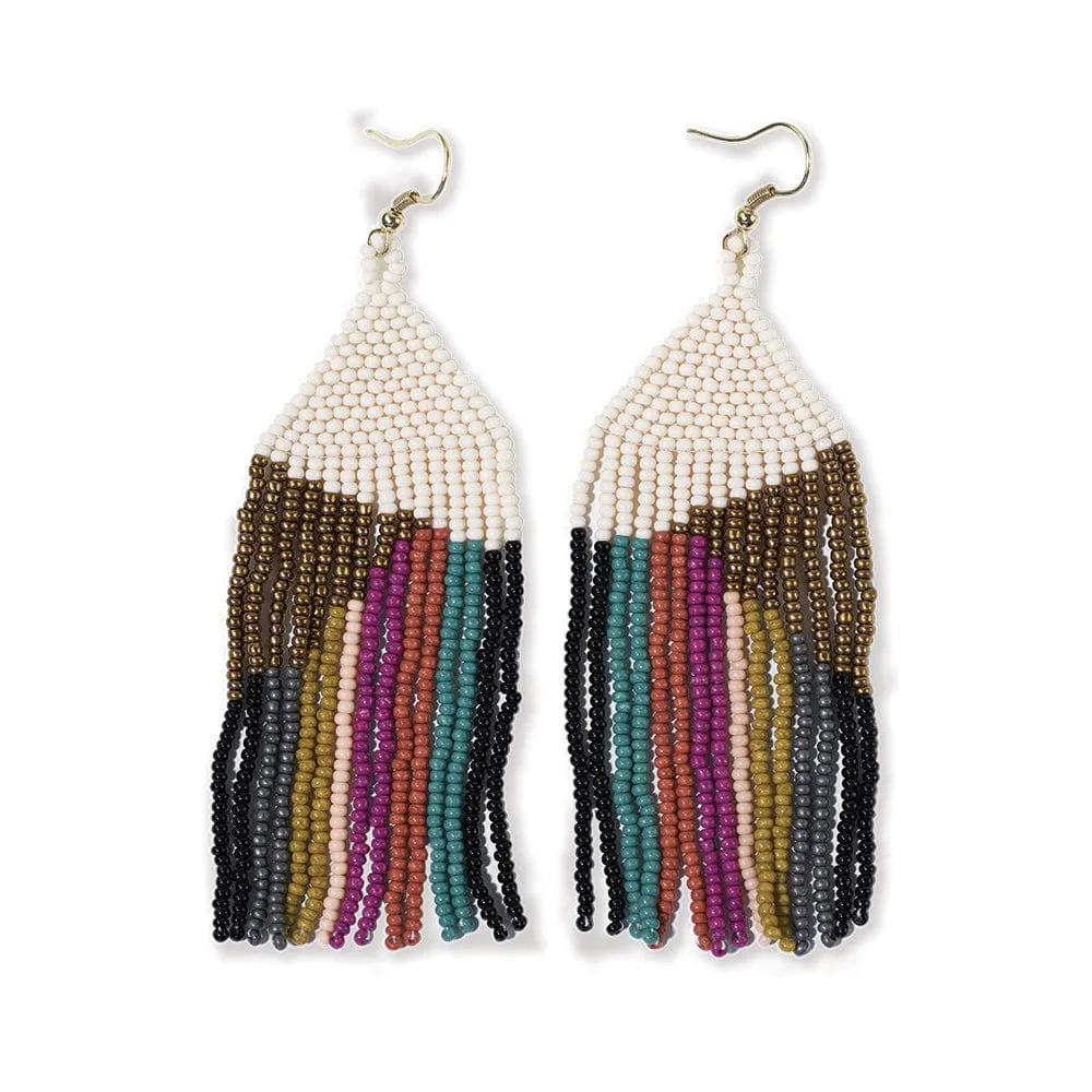Elise Angle Beaded Earrings