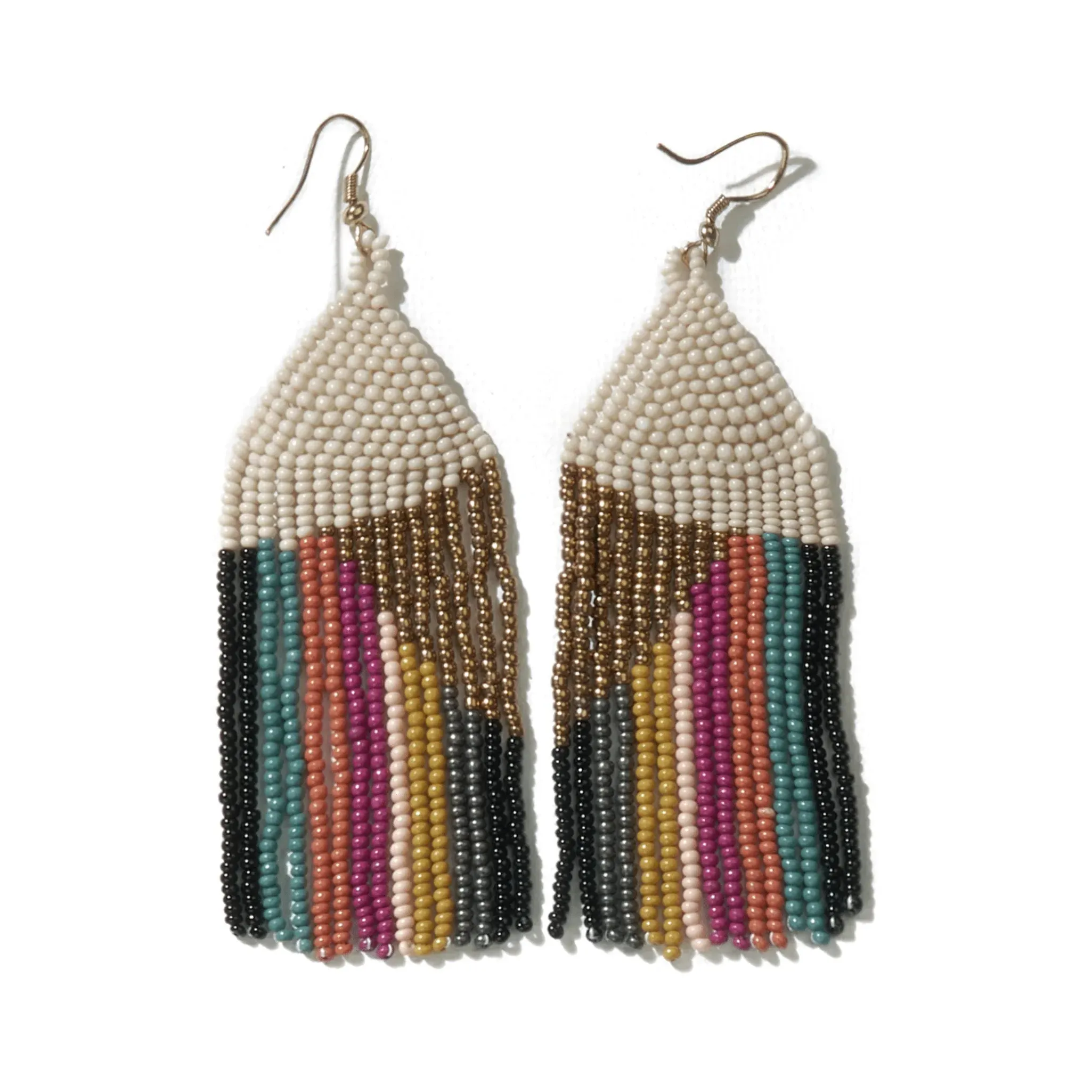 Elise Angle Beaded Earrings