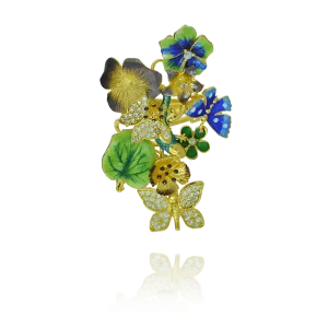 Ember and Enamel Spring Garden Ring