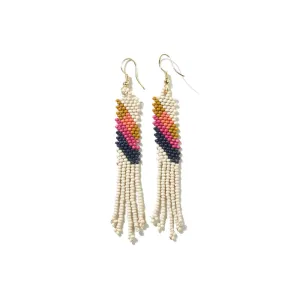 Emma Angles Beaded Fringe Earrings