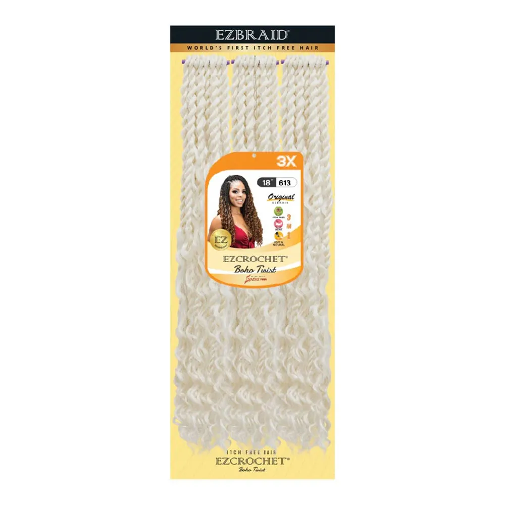 EZBRAID Ezcrochet 3X Boho Twist Braid (18inch)